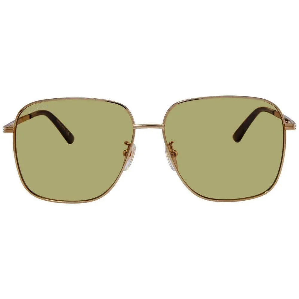 NEW Gucci Yellow and Gold Square Men's Sunglasses